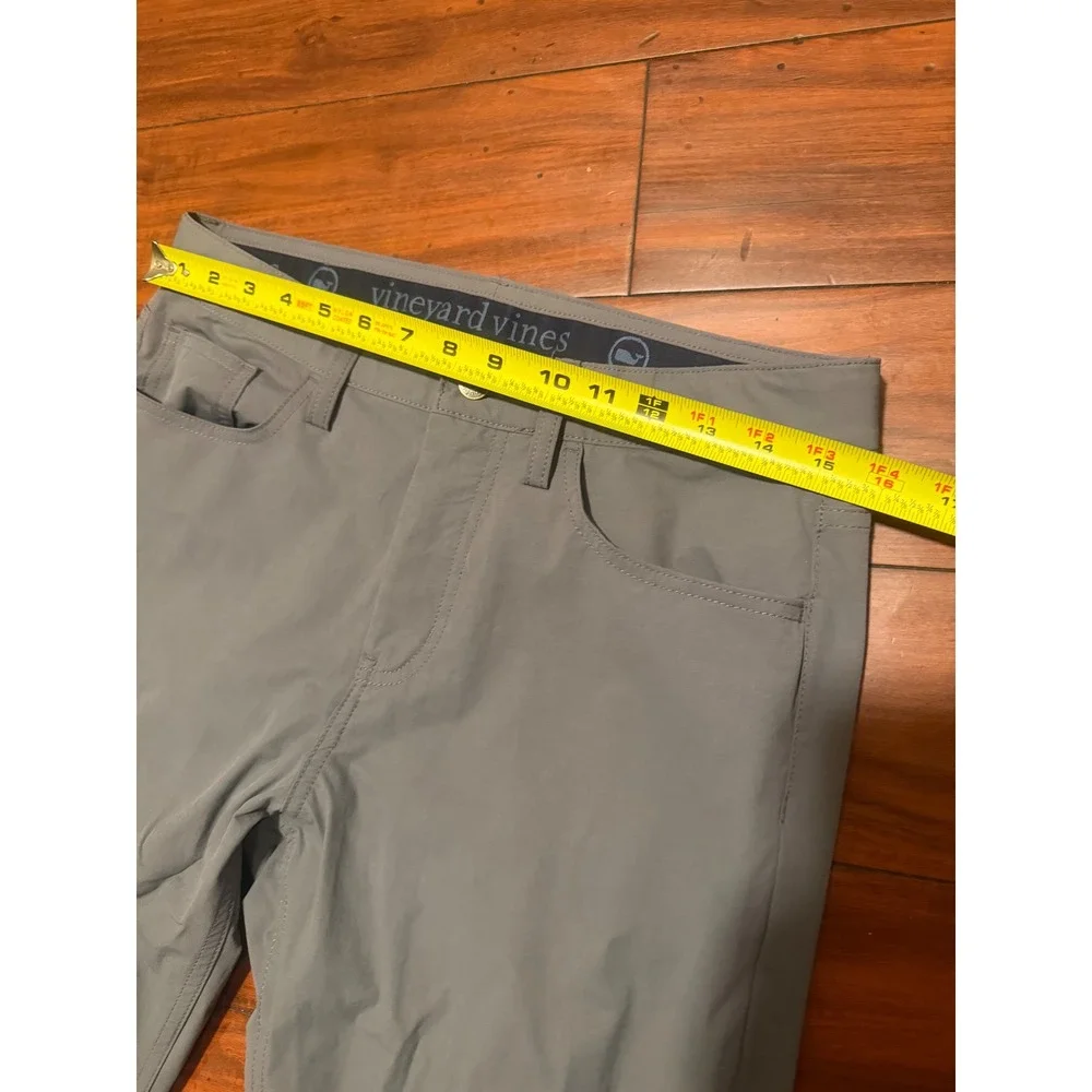 Vineyard Vines Mens On The Go Pant Grey Slim Fit Performance Chino 30x32